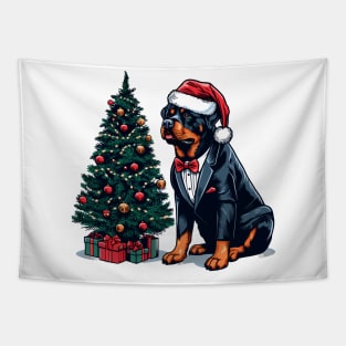 Rottweiler Dog Christmas Tapestry