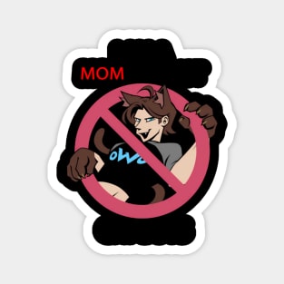 Mom-Against-Cat-Boys Magnet