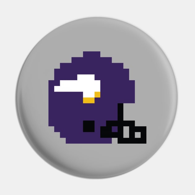 8 Bit Minnesota Vikings Helmet Pin by N8I