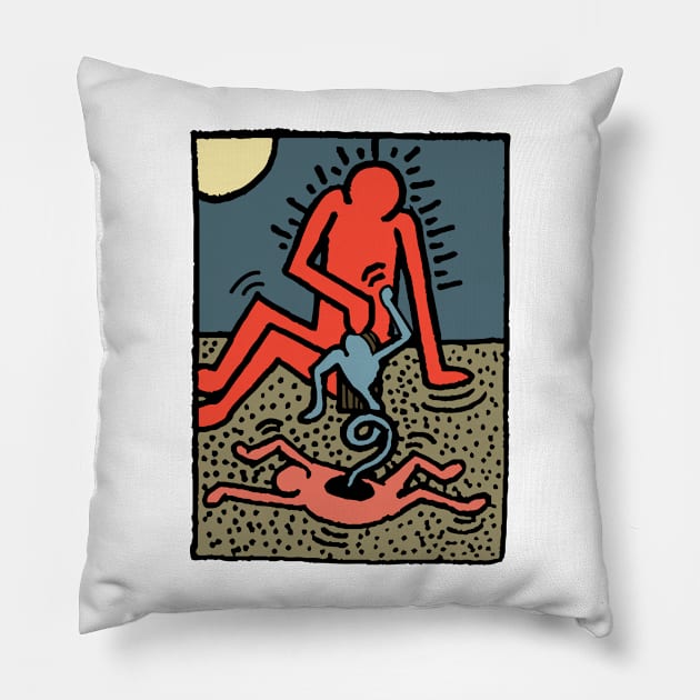 God Creating Eve from Adam | Seneh Design Co. Pillow by SenehDesignCo