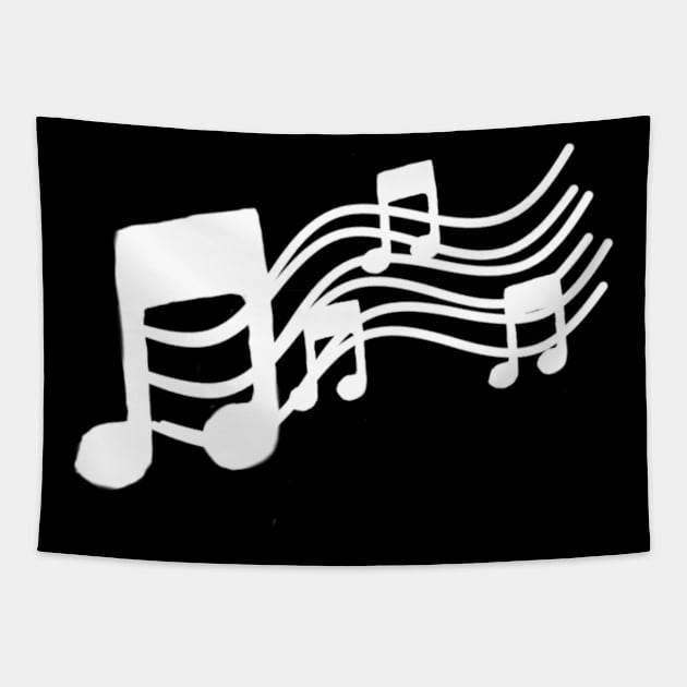 Musical notes Tapestry by Sunshoppe