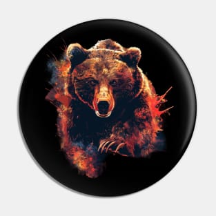 Grizzly Bear Territories Pin