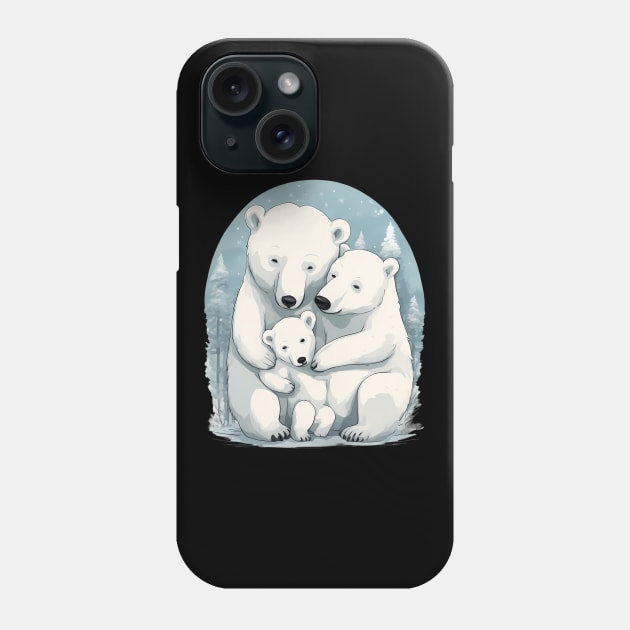 Mama Papa Bear Phone Case by animegirlnft