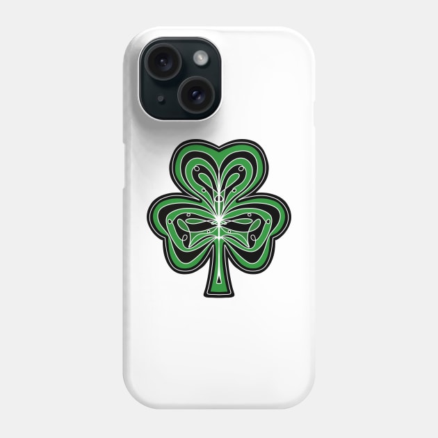 ORNATE Green  Shamrock Phone Case by SartorisArt1