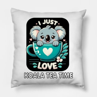 Cuddly Koala Tea Time: Adorable Teacup Hug Pillow