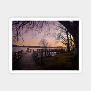 Sunset landscape photography lakeview Magnet