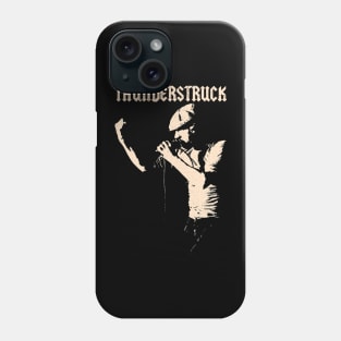 Thunderstruck / ACDC Brian Johnson / Retro Style Phone Case