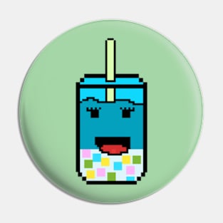 Blueberry Bubble Tea Pin