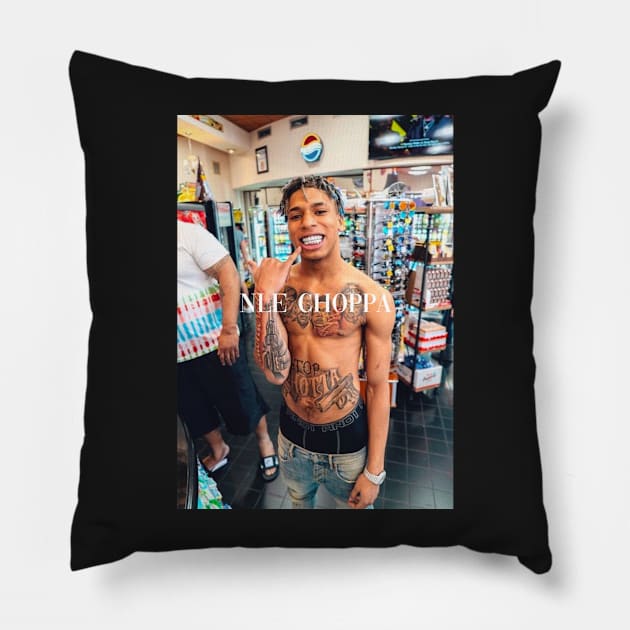 NLE Choppa Pillow by jhalfacrelange