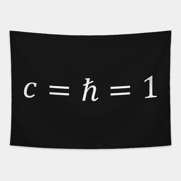 Natural Units Of Theoretical Physics Tapestry by ScienceCorner