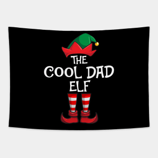 Cool Dad Elf Matching Family Christmas Tapestry