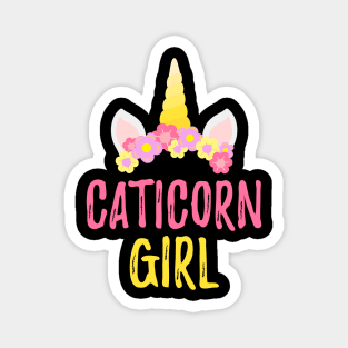 Caticorn Girl for Unicorn cat meowgical pets lover Magnet