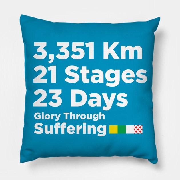 GLORY THROUGH SUFFERING Pillow by reigedesign