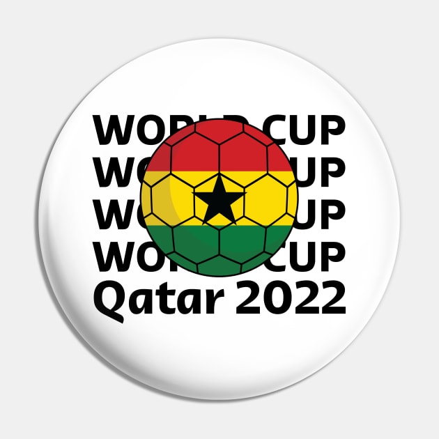 World Cup Qatar 2022  - Team Ghana Pin by Inspirit Designs