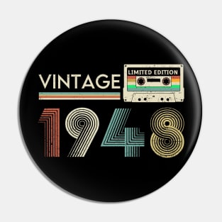 Vintage 1948 Limited Cassette Pin