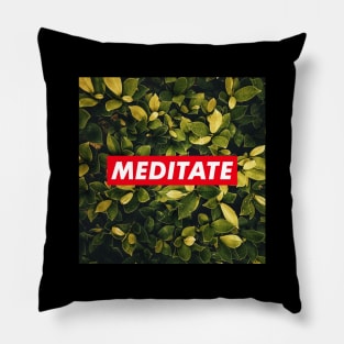 Meditate green Pillow