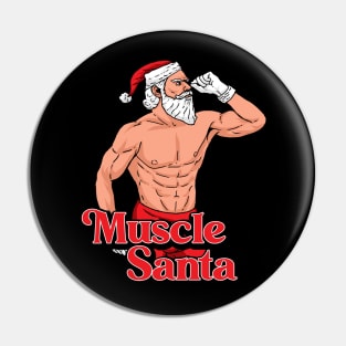 Muscle Santa Pin