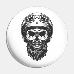 Helmet Skull Pin