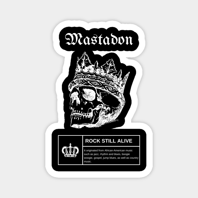 King Vintage Mastadon Magnet by more style brother