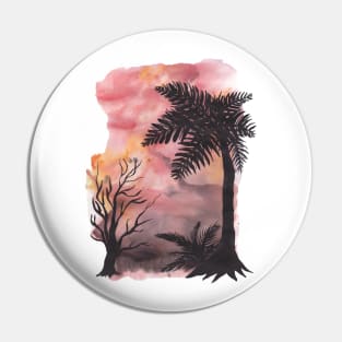 Palm trees and sunset Pin