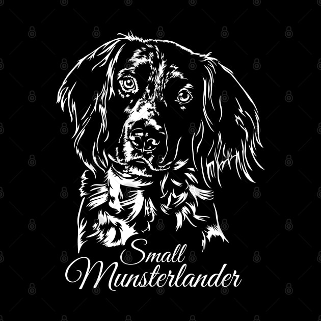 Small Munsterlander dog lover portrait by wilsigns