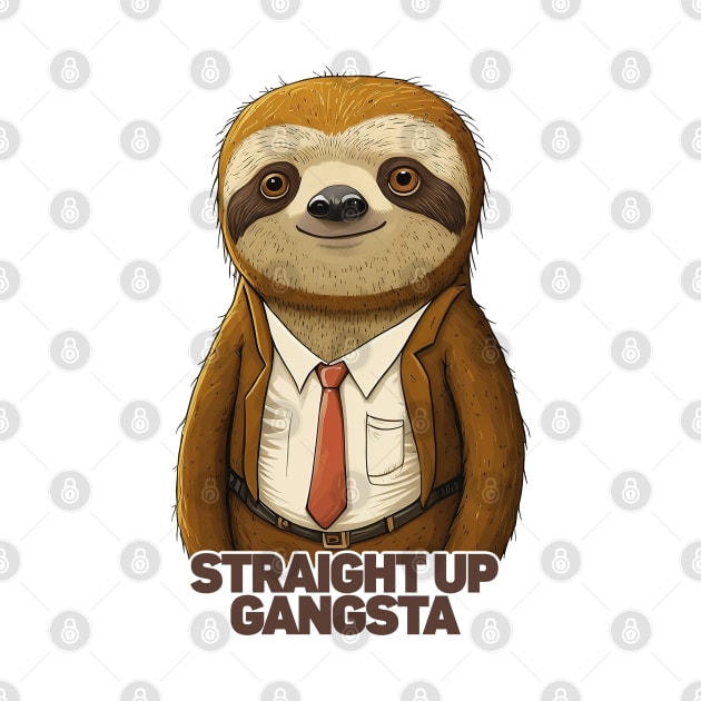 Straight Up Gangsta Sloth by DankFutura