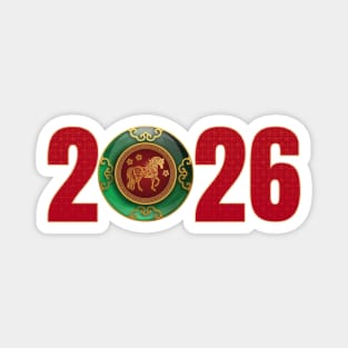 2026 Jade Chinese New Year of the Horse Magnet