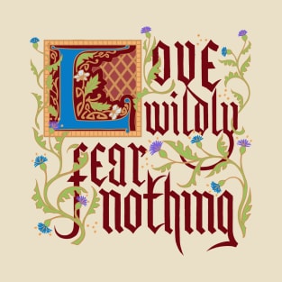 Medieval Motivation: Love (Dark Red) T-Shirt