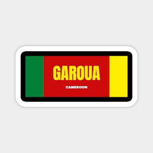 Garoua City in Cameroon Flag Colors Magnet