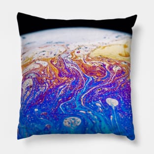 Soap Bubble Close Up Pillow