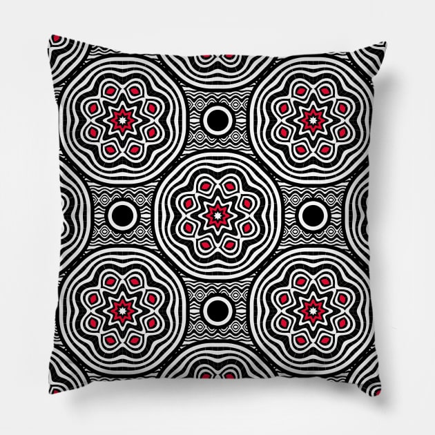 Geometric pattern Pillow by Gaspar Avila