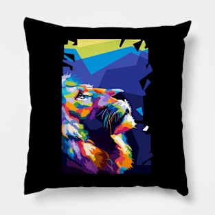 Lion Wpap Art Pillow