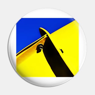 abstract blue & yellow Pin