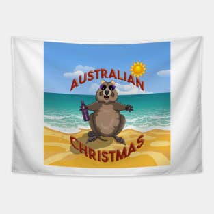 Australian Christmas Quokka Tapestry