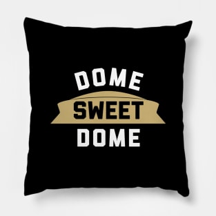 Dome Sweet Dome, NO - black Pillow