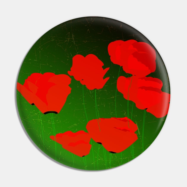 Red Flowers Pin by momomoma