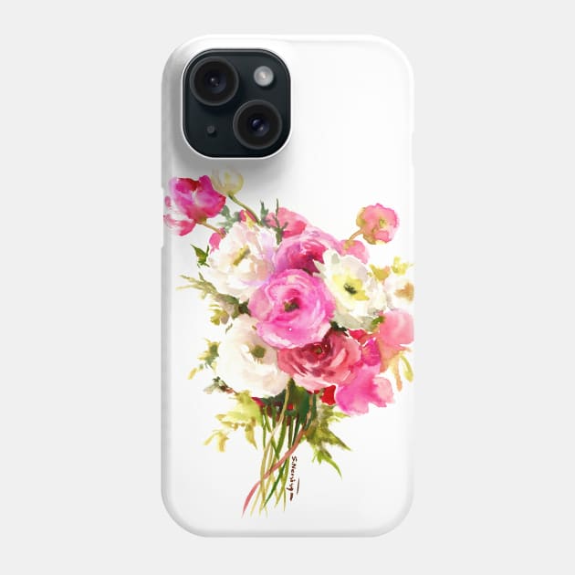 Ranunculus Flowers Phone Case by surenart