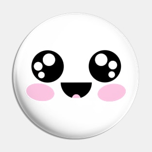 Happy Kawaii Face Pin