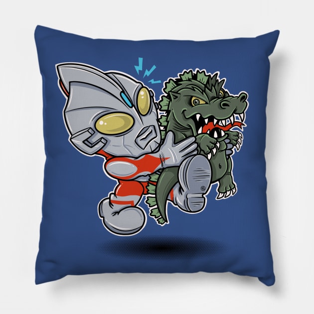 ULTRA BROS Pillow by FernandoSala