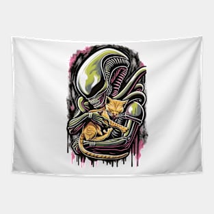 Alien and Cat 88050 Tapestry