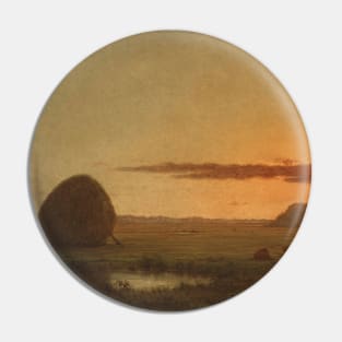 Sunset, Newburyport Meadows by Martin Johnson Heade Pin