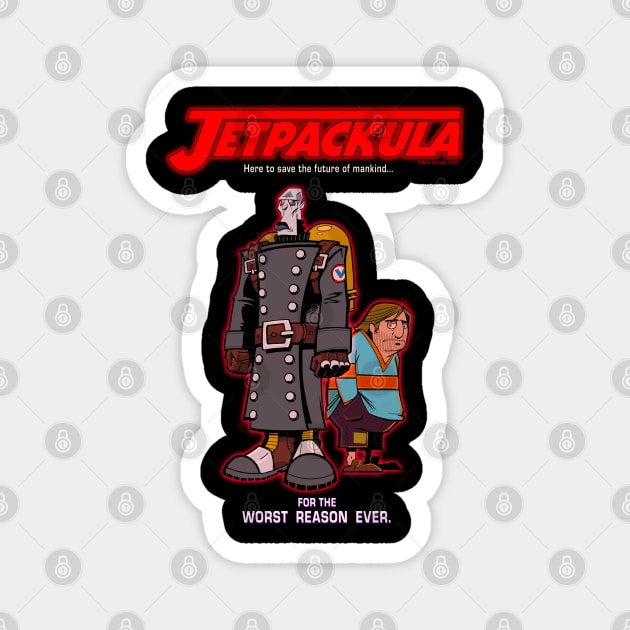 Jetpackula Magnet by RobSchrab