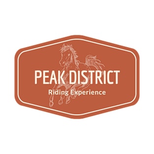 Peak District, Derbyshire, England, United Kingdom - Horse Riding Experience Vintage Logo T-Shirt