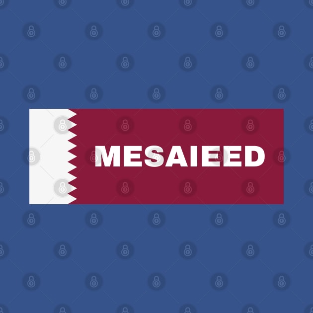 Mesaieed City in Qatar Flag by aybe7elf