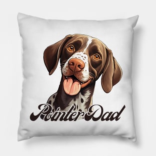 German Shorthaired Pointer Dad T-Shirt - Dog Lover Gift, Pet Parent Apparel Pillow