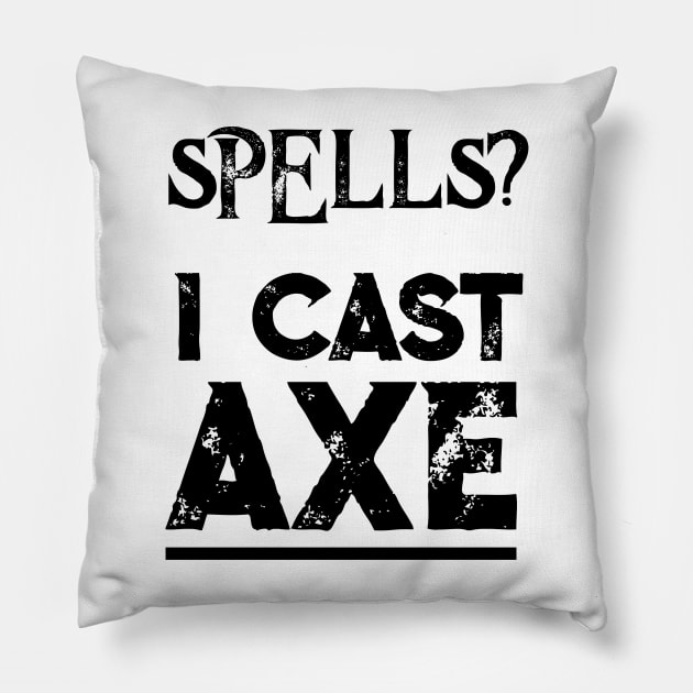 Orc Warrior Class RPG Fun Berserker Roleplaying Quote Meme Pillow by TellingTales