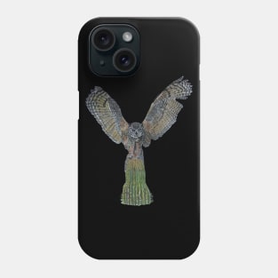 owl in watercolor Phone Case