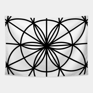 Black and white pattern Tapestry