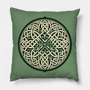 Eternal Celtic Knotwork Mandala Art 3 Pillow
