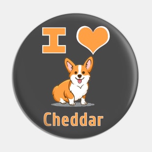 I Heart Cheddar Pin